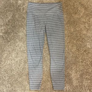 stripe athleta leggings